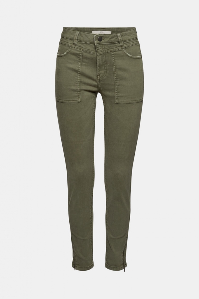 Pantalon EDC by ESPRIT 021CC1B321 Khaki green EDC by ESPRIT Vetements de marque mesvetementsdemarque