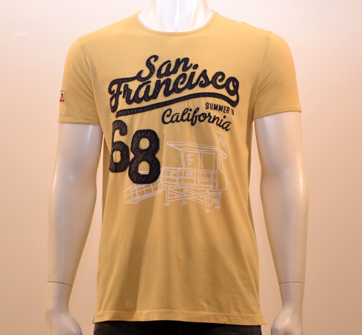 Tee shirt ESPRIT 058EE2K028 Yellow ESPRIT Vêtements de marque