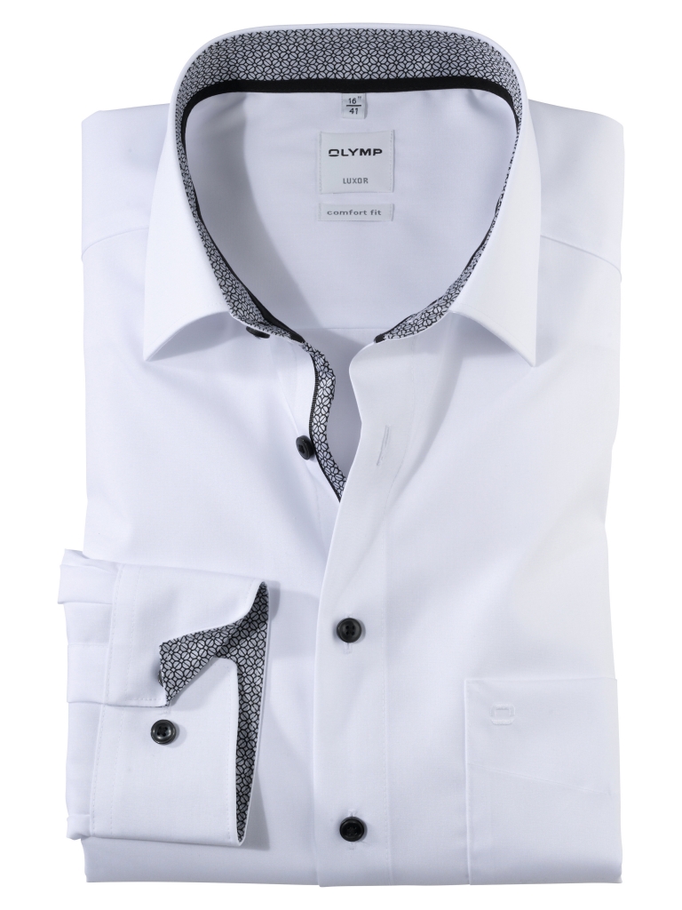 Chemise OLYMP LUXOR COMFORT FIT NEW KENT UNI 0713 64 Anthracite OLYMP LUXOR COMFORT FIT Vetements de marque mesvetementsdemarque