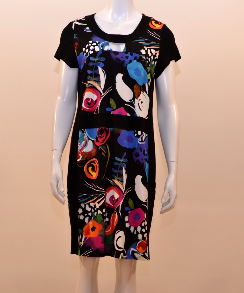 Robe PAUSE CAFE 137.42 Noir/multicolore PAUSE CAFE - Vêtements de ...