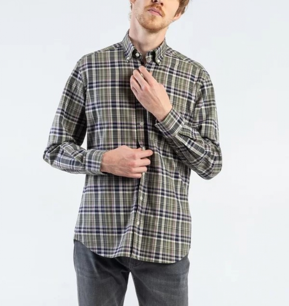 Chemise vert bouteille deals