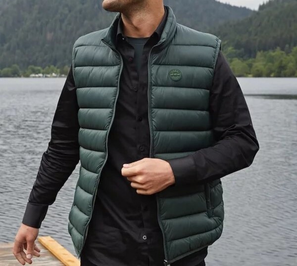 mise au green gilet homme