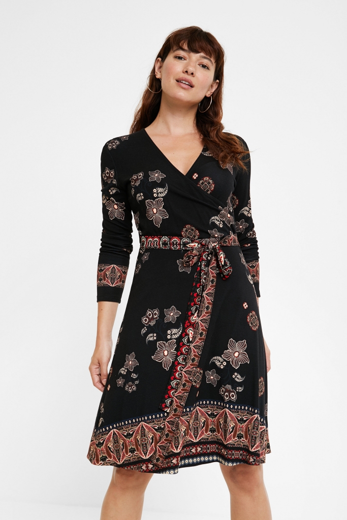 Robe DESIGUAL SINGAPUR 20WWVK99 Negro DESIGUAL Vêtements de marque