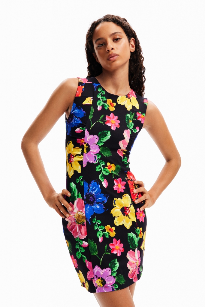 Robe DESIGUAL PICHIFLO 23WWVK33 Negro DESIGUAL Vetements de marque mesvetementsdemarque