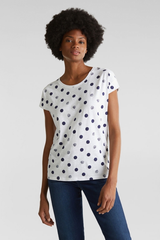 Tee shirt ESPRIT 990EE1K307 White ESPRIT Vêtements de marque