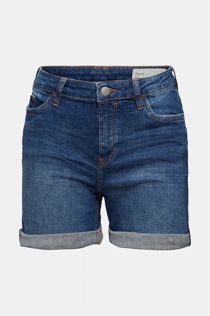 Short EDC by ESPRIT 991CC1C302 Blue dark wash EDC by ESPRIT Vetements de marque mesvetementsdemarque