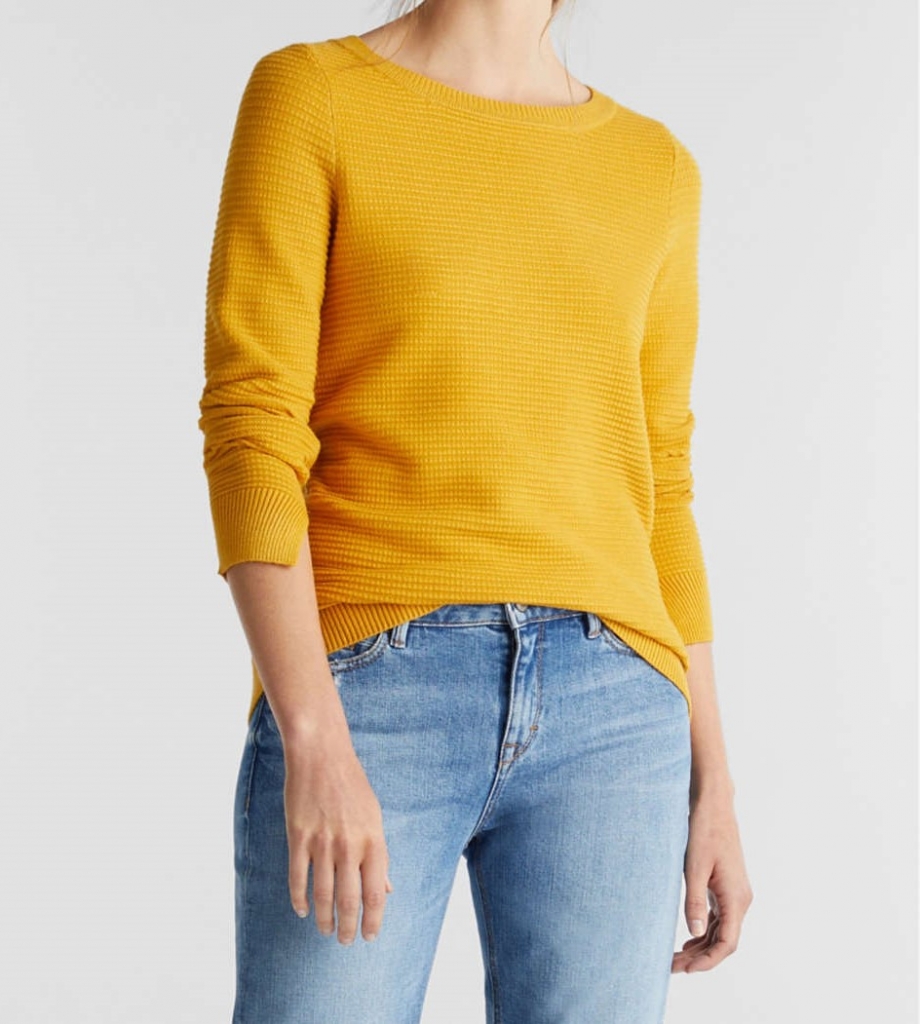 Pull ESPRIT 999EE1I809 Brass yellow ESPRIT Vêtements de marque
