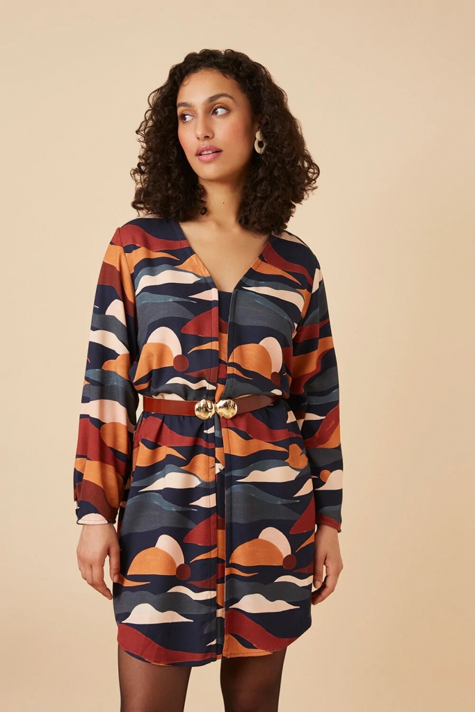 Robe DES PETITS HAUTS ELVIRA Sierra DES PETITS HAUTS Vetements de marque mesvetementsdemarque