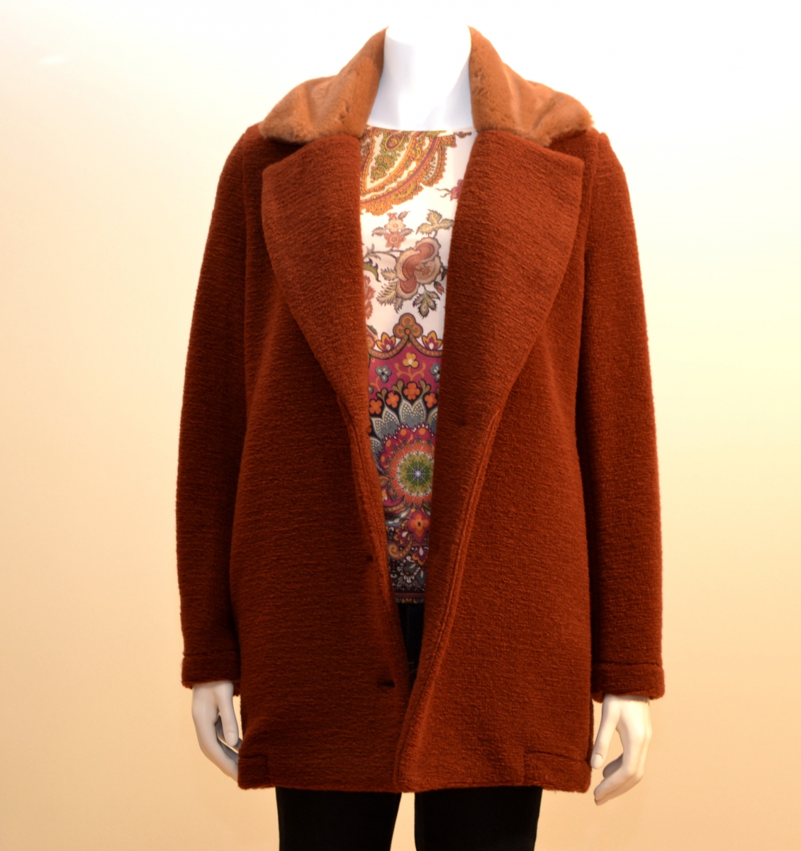 Manteau La Fee Maraboutee Fc1169 Rouille La Fee Maraboutee Vetements De Marque Mesvetementsdemarque Com