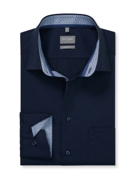 Chemise OLYMP LUXOR COMFORT FIT NEW KENT UNI 0713/64 Cobalt