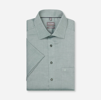 Chemisette OLYMP LUXOR COMFORT FIT NEW KENT FAUX UNI 1046/12 Vert