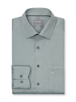 Chemise OLYMP LUXOR COMFORT FIT NEW KENT FAUX UNI 1046/14 Vert