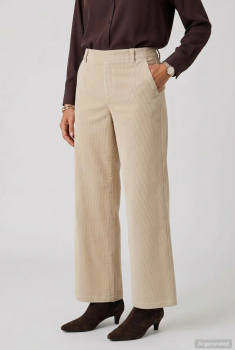Pantalon ANNA MONTANA MILA WIDE FLEXI 1070 Milky almond