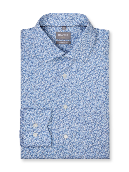 Chemise OLYMP LUXOR COMFORT FIT NEW KENT IMPRIME 1082/14 Bleu