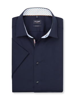 Chemisette OLYMP LUXOR MODERN FIT NEW KENT FAUX UNI 1200/12 Marine