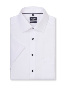 Chemisette OLYMP LUXOR MODERN FIT NEW KENT FAUX UNI 1246/12 Blanc