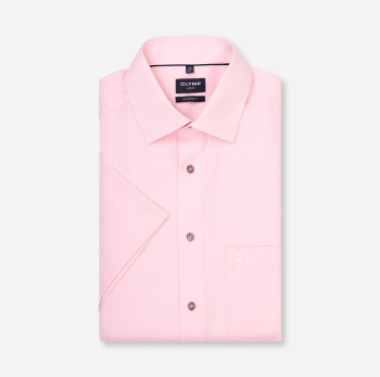 Chemisette OLYMP LUXOR MODERN FIT NEW KENT FAUX UNI 1246/12 Rose clair