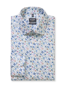 Chemise OLYMP LUXOR MODERN FIT NEW KENT IMPRIME 1270/14 Blanc