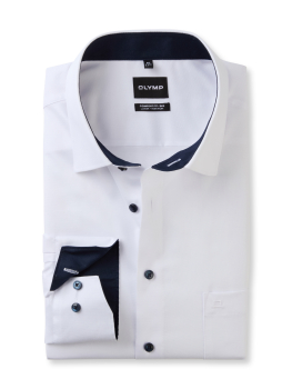 Chemise OLYMP LUXOR COMFORT FIT BIG NEW KENT NATE UNI 1413/64 Blanc