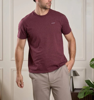 Tee shirt MISE AU GREEN 1TSHCEDRIC Bordeaux