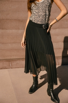 Jupe FREEMAN T PORTER JASMEENA VOILE 26122682 Black