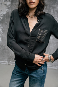 Chemise FREEMAN T PORTER CALI PLAIN 26328306 Black