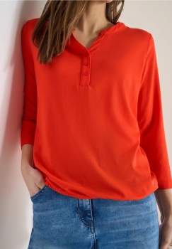 Tee shirt CECIL 324647 Cherry tomate orange