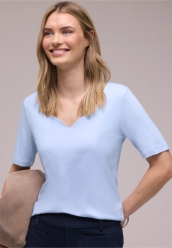 Tee shirt STREET ONE 324775 Cashemere blue