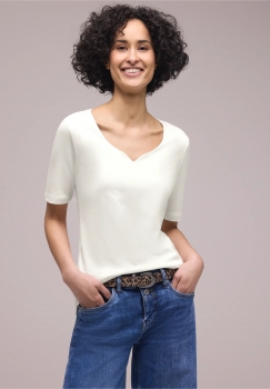 Tee shirt STREET ONE 324775 Off white