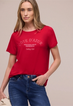 Tee shirt STREET ONE 324804 Salsa red