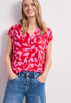 Tee shirt STREET ONE 325315 Salsa red