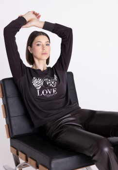 Tee shirt TUZZI 422.459 Dark chocolate