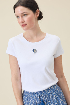 Tee shirt DIPLODOCUS WAVE DTS252 Blanc