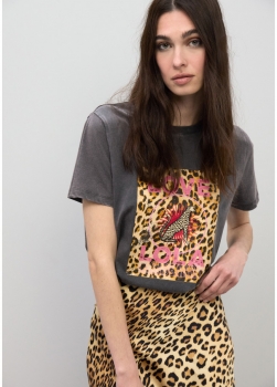 Tee shirt LOLA CASADEMUNT LS2615105 Gris oscuro
